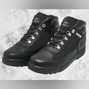 Timberland Big Boy 5 Kids Winter Black Leather Waterproof Snow Play Rain New